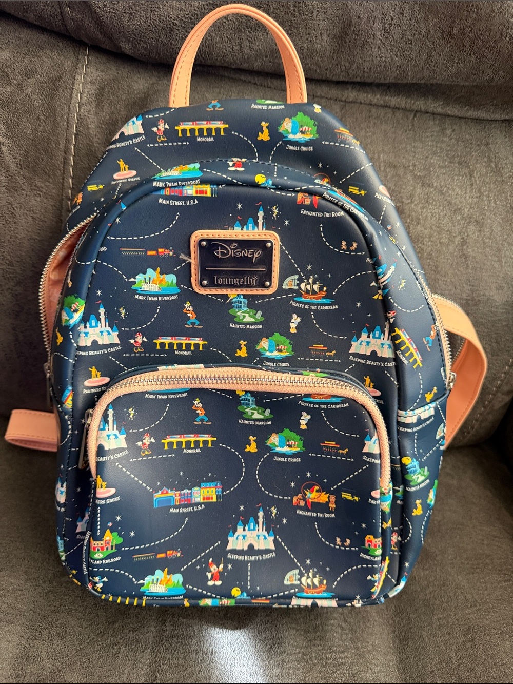 Loungefly Disney 65th Anniversary Loungefly "rides" Backpack Excellent Condition